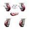 Service Caster 5 Inch Kingpinless Poly on Aluminum Wheel Caster Swivel Locks 2 Brakes SCC, 4PK SCC-KP30S520-PAR-SLB-BSL-2-BSL-2 - alternate 2